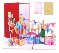 Biglietto pop-up compleanno, biglietto di auguri divertente per compleanno, biglietto di auguri di compleanno popup squisito, biglietti di auguri unici creativi per uomini, donne