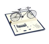 Biglietto Pop-up con Busta Carta, Biglietto di Auguri 3D per Bicicletta, Biglietto di Auguri Pieghevole, Cartolina per Bicicletta, retrò, per Famiglia, Amici, colleghi