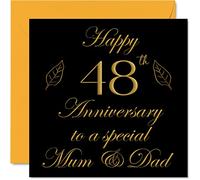 Biglietto speciale il 48° anniversario papà mamma genitori speciale mamma