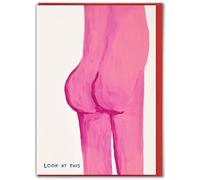 Biglietto ufficiale di David Shrigley - Divertente biglietto di San Valentino - 'Look At This Bum' - spiritoso umorismo di San Valentino - per lui, lei, uomini, donne, amici, biglietti stravaganti per