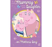 Biglietto ufficiale per festa della mamma di Peppa Pig da tua figlia