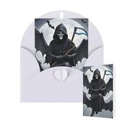 Biglietto vuoto 10 x 15 cm, biglietto di auguri di buon compleanno con buste, pipistrello, luna morte, biglietti per tutte le occasioni, per matrimoni, inviti aziendali