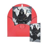 Biglietto vuoto 10 x 15 cm, biglietto di auguri di buon compleanno con buste, pipistrello, luna morte, biglietti per tutte le occasioni, per matrimoni, inviti aziendali