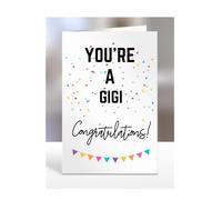 Biglietto "You're a Gigi", regalo per uomo, donna, lui, lei, femmina, maschio, regali per Natale, nuovo, congratulazioni, bambino, tu sei, A5-173_95