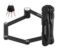 BIGLUFU Lucchetto Pieghevole, Catena Antifurto portatile per bicicletta, lungo 34in