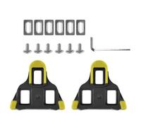 Biglumin Set di binari da strada pedali spd, fibbia pedale tacchette/tacchette per bici da strada CNC a 6 gradi per Shimano SPD SL, tacchette Shimano SPD SL compatibili (SM-SH10/SM-SH11/SM-SH12)