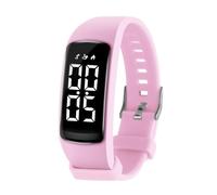 Bigmeda Orologio Bambino per Bambini Digitale Impermeabile Sonno a Ragazzi Intorno ai 10 Anni (Rectángulo Rosa)