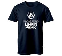BigMerchStore Maglietta dei Linkin Park 2025, da Zero World Tour, unisex, idea regalo, Blu, L