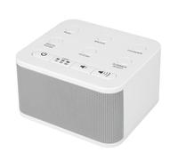 BIGMONAT Baby White Noise Sleep Machine, Fast Sleep Machine, 6 Suoni Naturali Calmanti, Portatile Bianco Noise Machine, Alimentato da Adattatore CA (incluso), Adatto Per neonati e Adulti. Bianco