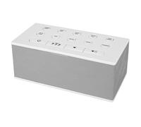 BIGMONAT Macchina Per Il Rumore Bianco Per Adulti, Ricarica USB, Portatile, Adatta Per La pPrivacy E La Riduzione Del Rumore, Con 10 Suoni Naturali Di Alta Qualità (Bianco Classico)