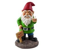 BigMouth Inc. Go Away Garden Gnome Statue, Funny Outdoor Lawn & Yard Figurine, Housewarming Gag Gift Sculpture Decorations