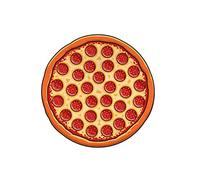 BigMouth Inc Pizza Telo Mare, Poliestere, Multicolore, 152x152x1 cm