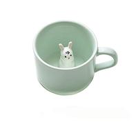 BigNoseDeer Tazza in ceramica da caffè/latte/tè, ottimo regalo per la colazione, matrimonio, compleanno, festa del papà, Ceramica,8oz (Coniglio)
