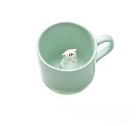 BigNoseDeer Tazza in ceramica da caffè/latte/tè ottimo regalo per la colazione, matrimonio, compleanno, festa del papà, Ceramica,8oz (Gatto)