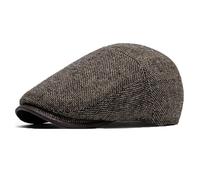 Bigoco Basco Berretto Coppola Piatto Lana Uomo Baschi Regolabile Irlandese Scozzesi Cappelli Cabbie Hat Flat cap Newsboy Cappello da Guida