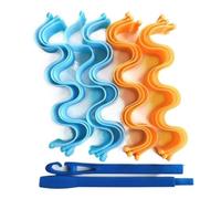 Bigodini 12 pz Bigodino di Capelli Senza Calore Nessun Calore Rulli di Capelli Riccioli Morbidi Asta di Curling Rullo Bastoni Aste Perm Wave Formers Strumenti for Lo Styling Dei Capelli Bigodini Fless