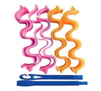 Bigodini 12 pz Bigodino di Capelli Senza Calore Nessun Calore Rulli di Capelli Riccioli Morbidi Asta di Curling Rullo Bastoni Aste Perm Wave Formers Strumenti for Lo Styling Dei Capelli Bigodini Fless
