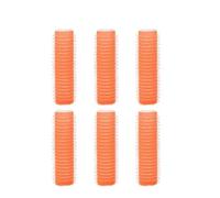 Bigodini 6 pz Rulli for capelli Auto Grip Tenendo autoadesiva Frangia d'aria Rullo arricciacapelli Fermagli for Pettine Strumenti for arricciare i fai da te(Orange,5.5cm)