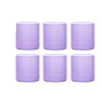 Bigodini 6 pz Rulli for capelli Auto Grip Tenendo autoadesiva Frangia d'aria Rullo arricciacapelli Fermagli for Pettine Strumenti for arricciare i fai da te(Purple,2.5cm)