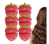 Bigodini A Forma Di Fragola 6 Pezzi Morbidi Comodi Senza Calore Pratici