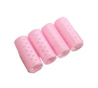 Bigodini Capelli 4 pezzi da parrucchiere for uso domestico fai te magici grandi rulli autoadesivi for capelli styling rullo bigodino strumento di bellezza for donne(Pink-5cm)