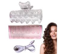Bigodini elettrici per capelli - Portable autoadesive, rotoli per frangia | arricciatura automatica, styler per ferro da stiro | Strumento di styling dei capelli medio per ricci resilienti volume corpo