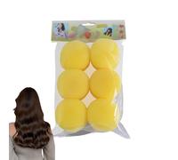 Bigodini in spugna per capelli - Asta arricciacapelli senza calore | Riccioli senza calore durante la notte | Set di 6 morbidi strumenti per arricciare il sonno, bigodini portatili in spugna per