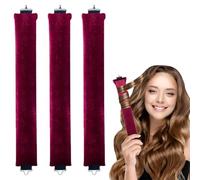 Bigodini Morbidi per Dormire, 3 Pezzi Bigodino Lungo per Boccoli, Bigodino Lungo per Boccoli, Morbido DIY Bigodino Fascia Capelli per Corti, Lisci O Ricci