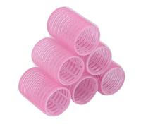 bigodini per capelli 6 Pz/pacco Strumenti for Lo Styling Rulli for Capelli Senza Calore Tipo Autoadesivo Bigodini Salon Jumbo Formato Appiccicoso for per Boccoli Bigodini Grandi per Volume(Pink)