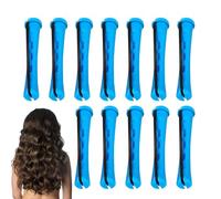 Bigodini per capelli da donna, 12 bigodini con elastici antiscivolo in gomma, senza calore, strumento portatile per uso domestico e in viaggio