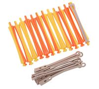 Bigodini per capelli in plastica, senza calore, per salone fai da te