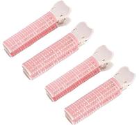 Bigodini per capelli rosa con clip, 4 pezzi volumizzanti per radici, frangia bigodino fai da te accessori per lo styling dei capelli bigodini