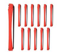 Bigodini per capelli senza calore, 12 bigodini con elastici in gomma antiscivolo, strumento portatile senza calore, per uso notturno a casa e in viaggio