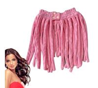 Bigodini per capelli senza calore, 2 in 1, per acconciare i capelli, assorbono rapidamente l'acqua, forme di pasta per capelli lunghi, capelli ricci, ragazze