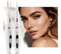 Bigodini riscaldati per ciglia - 2 in 1 Clip- Type Electric Piegaciglia Best Seller 5S Riscaldamento Piegaciglia Display a LED 3 impostazioni di temperatura per strumenti di trucco USB Ricaricabile