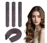 Bigodini senza calore, 3 pezzi Heatless Curls con gancio, bigodini durante la notte, senza calore, per capelli di media lunghezza, tutti i tipi di capelli