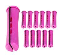 Bigodini senza calore, asta di curling senza calore - 12x bacchette di curling con elastici anti-slip - Styler senza calore per le donne Uso della casa notturna e amichevole