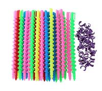 Bigodini Spirale Set Bigodini a Spirale Capelli Lunghi Bigodini Permanente Capelli Strumenti per lo styling (175x6mm / 30 pezzi)
