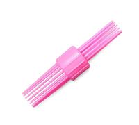 Bigodini vintage a doppia testa senza calore, spazzola per capelli lunghi e medi, per acconciature fai da te e saloni di capelli corti, ideale per onde naturali e ricci grandi (rosa)