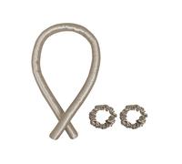 Bigodino Arricciacapelli Senza Calore Capelli Ondulati In 100% Seta Tinta Unita