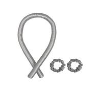 Bigodino Arricciacapelli Senza Calore Capelli Ondulati In 100% Seta Tinta Unita