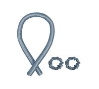 Bigodino Arricciacapelli Senza Calore Capelli Ondulati In 100% Seta Tinta Unita