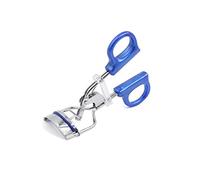 Bigodino for ciglia portatile con manico blu, clip for piegaciglia, strumento cosmetico di bellezza