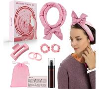 Bigodino Lungo per Boccoli, Fascia Capelli Velluto Originale Heatless Hair Curle