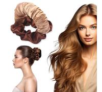 Bigodino per Boccoli, Bigodini Morbidi per Dormire, Heatless Hair Curler, Bigodini Pigri Senza Calore per Ragazze e Donne con Capelli di Media Lunghezza (Marrone)
