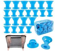 Bigodino per capelli in gomma morbida in silicone, senza calore, bigodini magici flessibili per arricciare i capelli per un facile utilizzo a casa o in viaggio