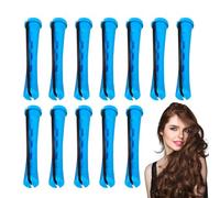 Bigodino per capelli senza calore, 12 bigodini per capelli lunghi con elastici | Styler senza calore per donne per uso notturno a casa e in viaggio
