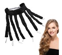 Bigodino per capelli senza calore, in morbido raso, senza calore, con cinghie regolabili, strumento per lo styling per dormire durante la notte, per donne e ragazze