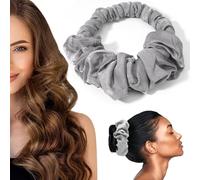 Bigodino per capelli senza calore per dormire, morbido scrunchie senza calore, senza calore, per capelli lunghi, morbido rullo per dormire durante la notte, fascia morbida per dormire (grigio)