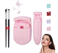 Bigodino per ciglia nutriente, portatile, grandangolo di lunga durata, per tutte le forme degli occhi, design senza pizzicare, con morbidi cuscinetti in silicone per ciglia (rosa)